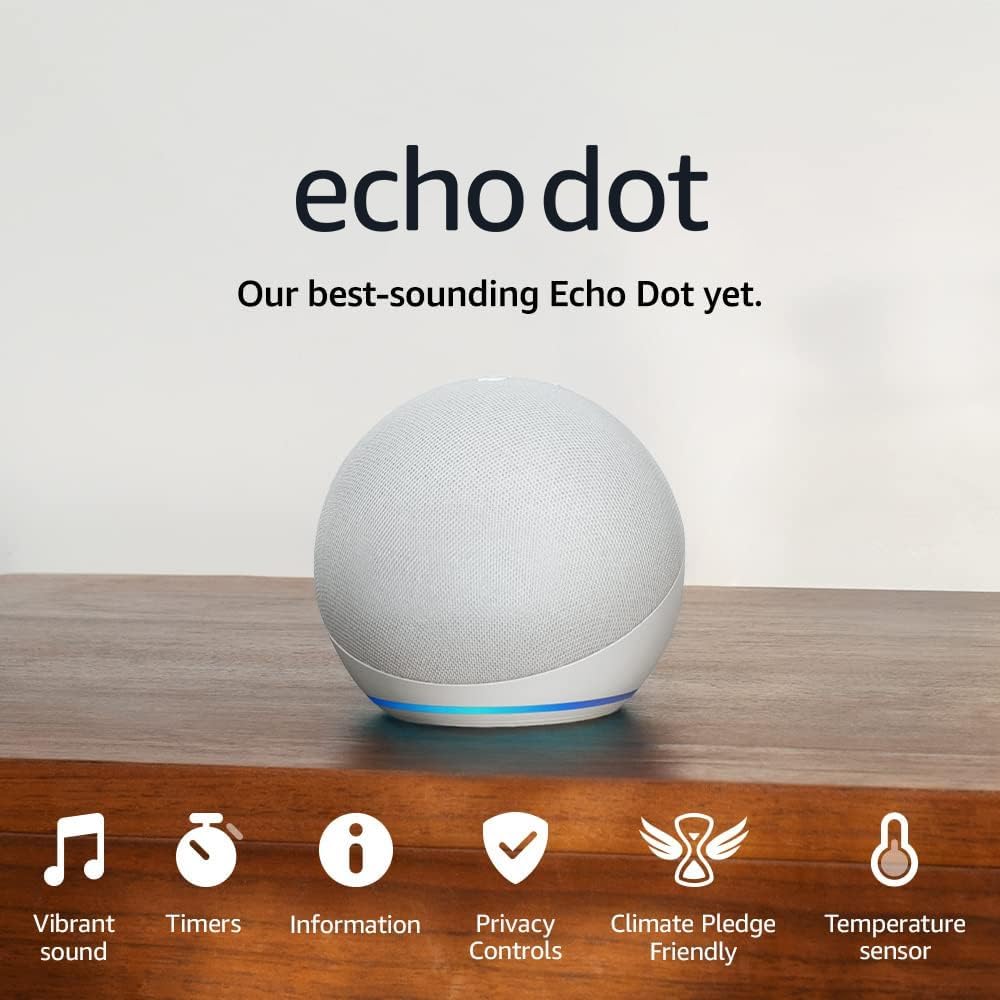 Echo Dot (Newest gen) | Big vibrant sound Wi-Fi and Bluetooth smart speaker with Alexa | Charcoal