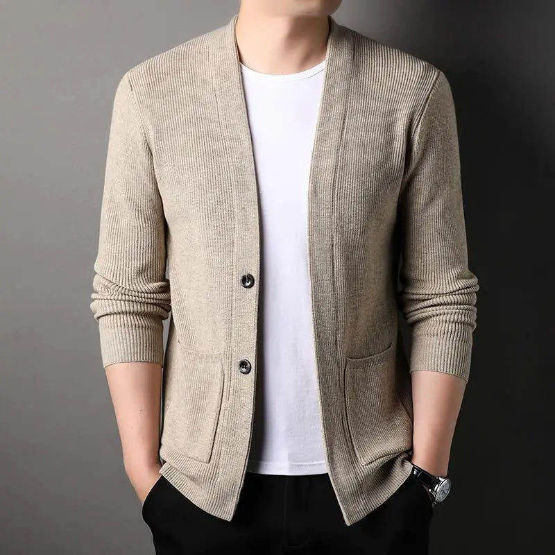 Stand-up Collar Sweater Coat
