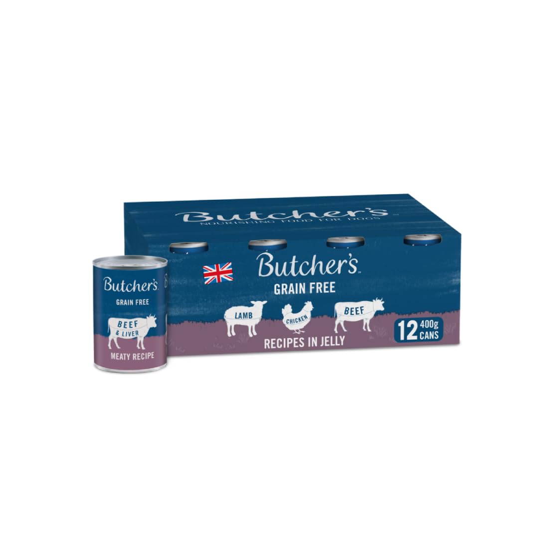 Butcher's Recipes in Jelly Dog Food Tins Variety Pack 24x400g