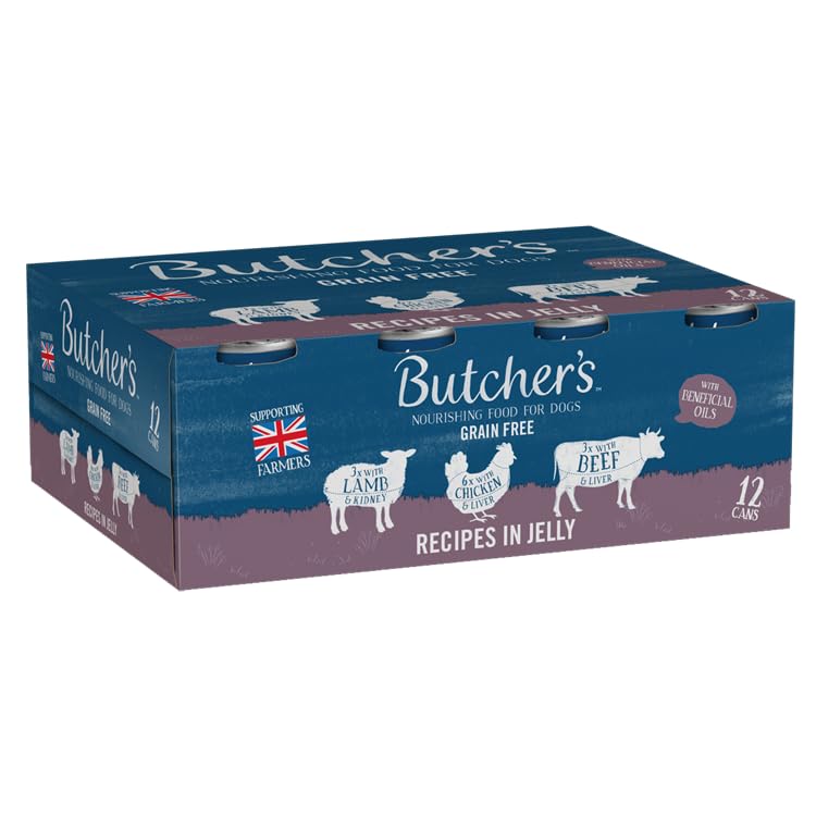 Butcher's Recipes in Jelly Dog Food Tins Variety Pack 24x400g