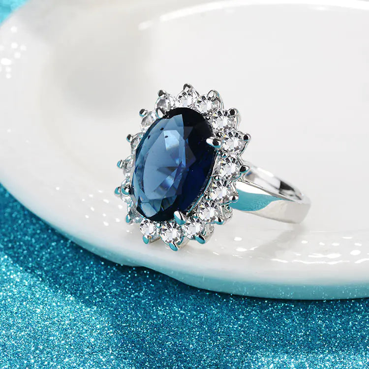 Gold-Plated Egg-Shaped Ring - Simple and Versatile