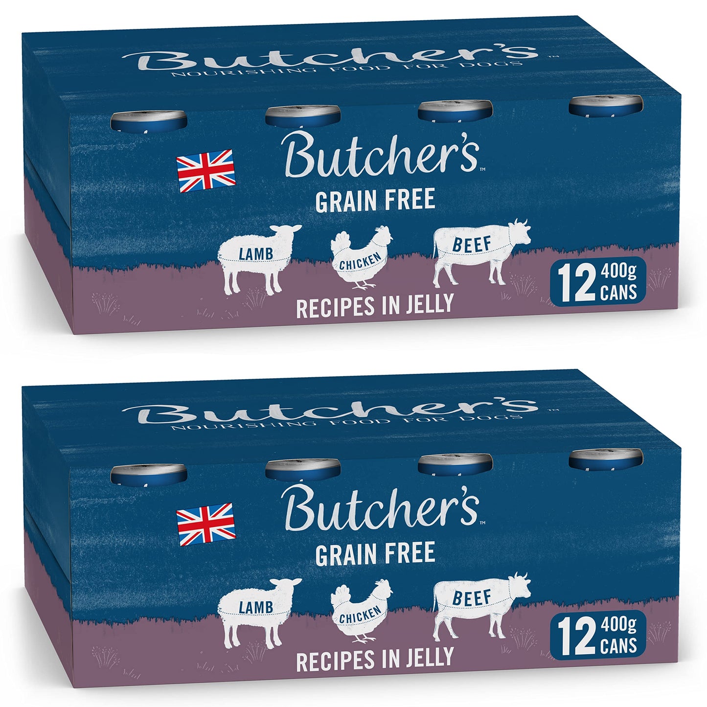 Butcher's Recipes in Jelly Dog Food Tins Variety Pack 24x400g