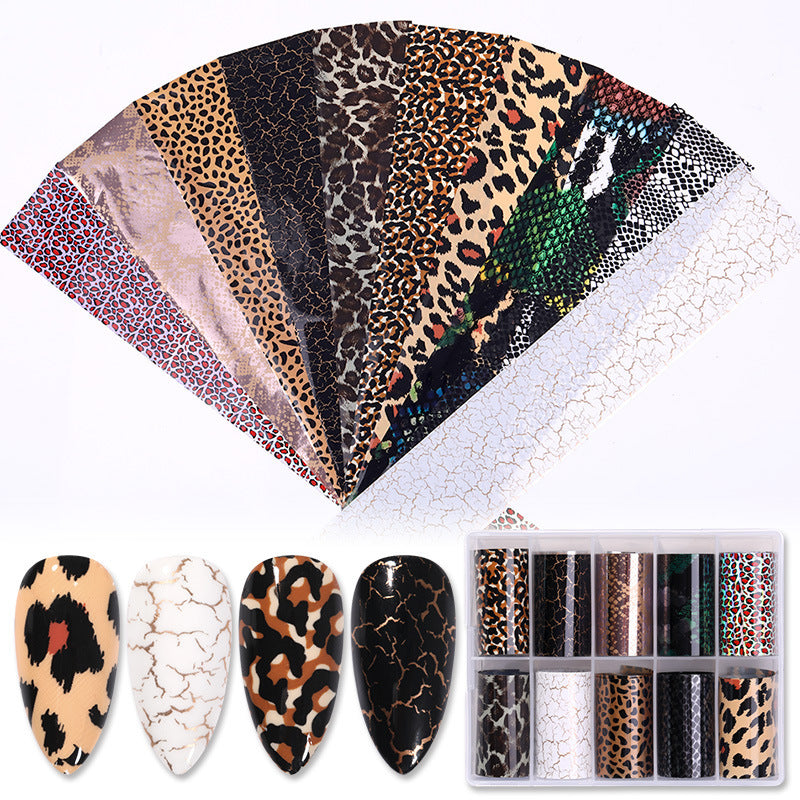 Nail Sticker Snake Paper Starry Sky