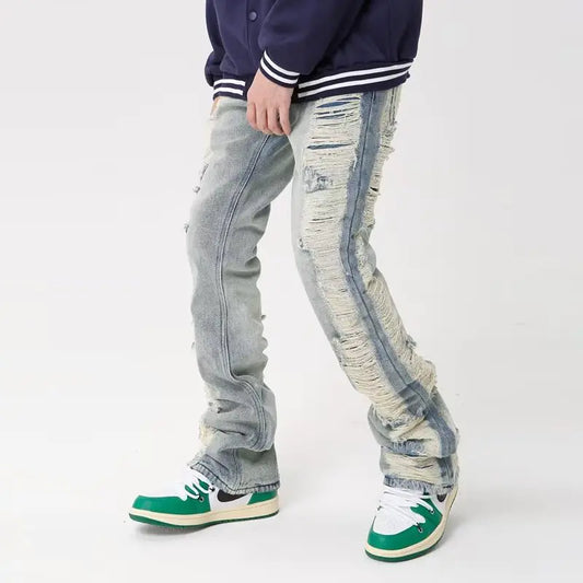 Men's Straight Leg Micro Elastic Artistic Trousers