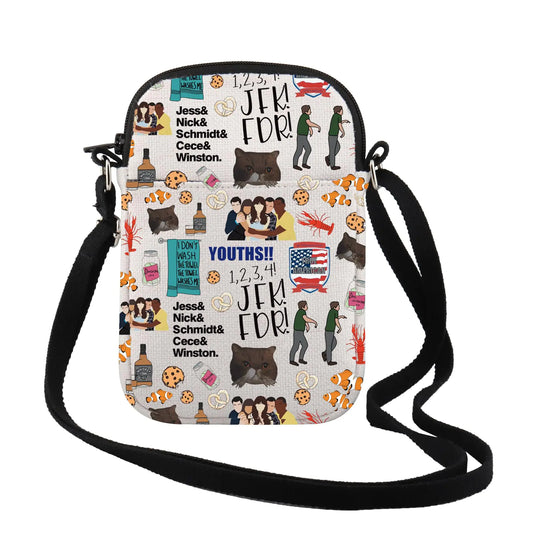 TV Show Inspired Gift TV Series Cosmetic Bag Moonwalking Tv Sitcom Gift For Women Best Friends (YOUTHS CR)