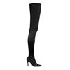 Women's High-Heeled Mid-Tube Nude Boots for Fall/Winter