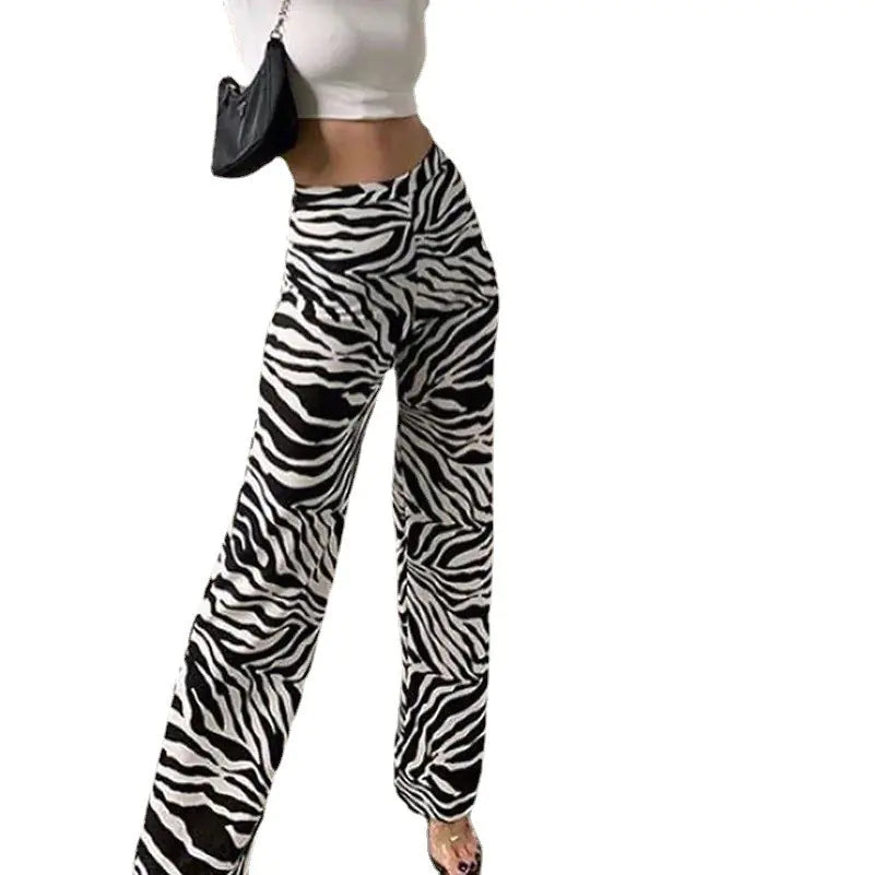 Women's Casual Printed Flare Pants